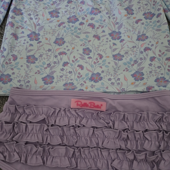 Ruffel Butt's Size 10 girls Rash Guard 2 piece bathing suite - Picture 7 of 11